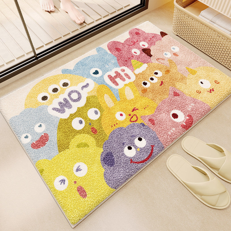 Fun Monster-Themed Bathroom Mat Bowlift
