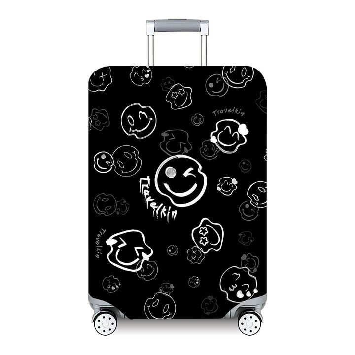 Unisex hard-shell travel suitcase with artistic landscape design Bowlift