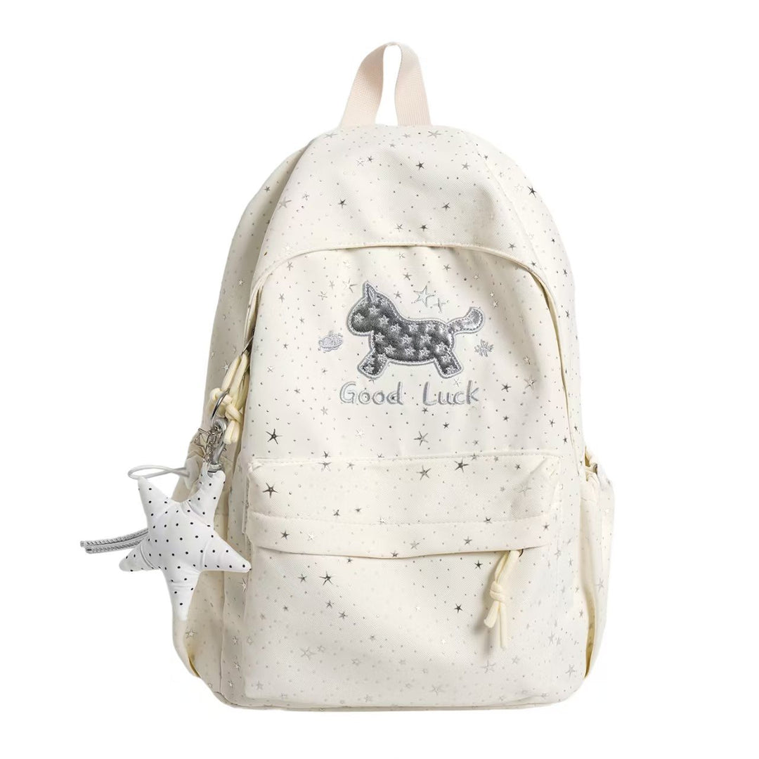 Backpack with Playful Cat Design and Sparkling Details Bowlift