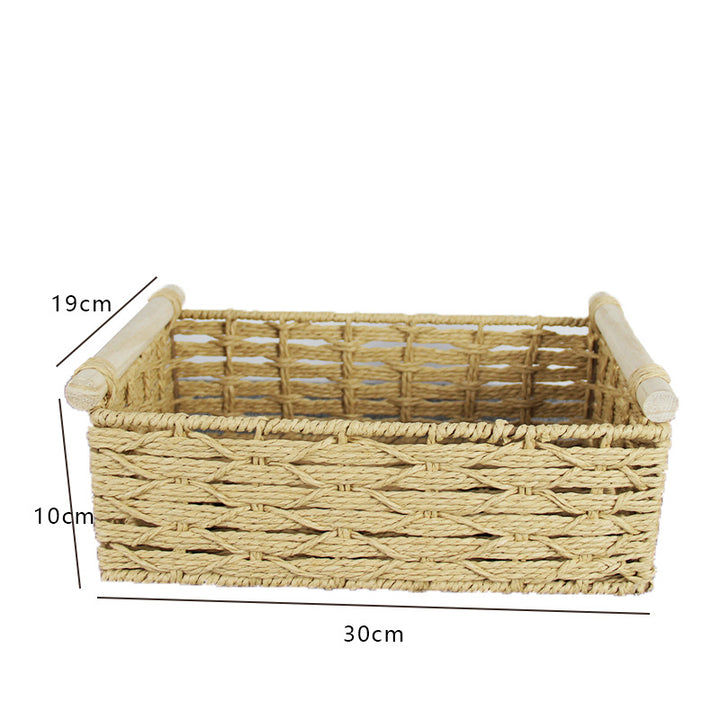Woven Natural Storage Basket Bowlift
