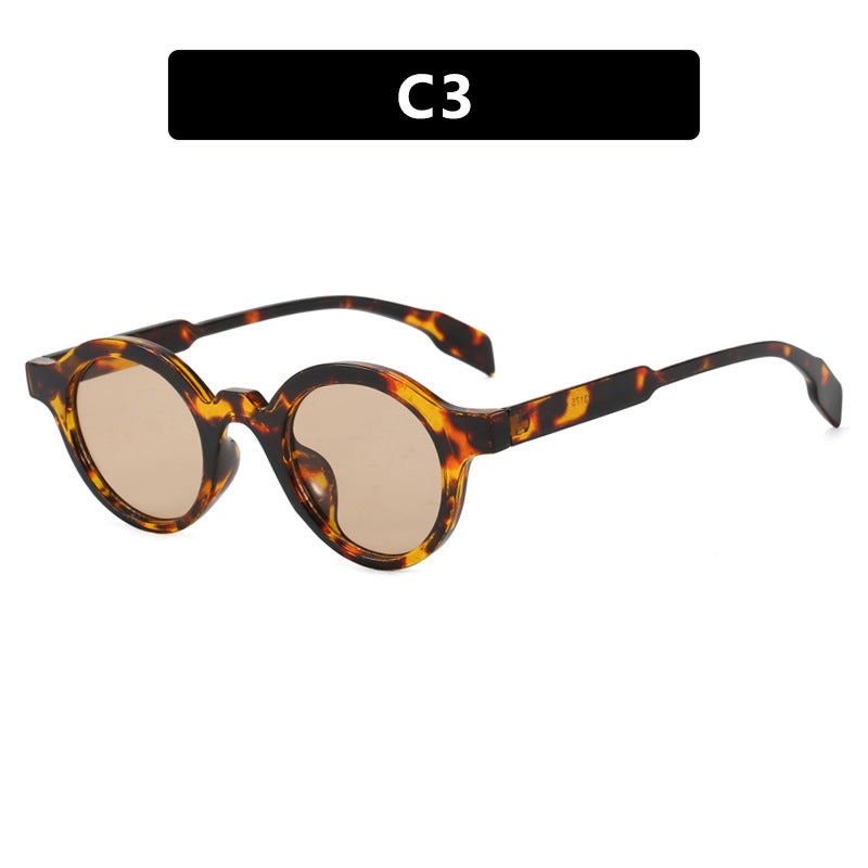 Women's fashionable round sunglasses with high-quality, flexible frame Bowlift