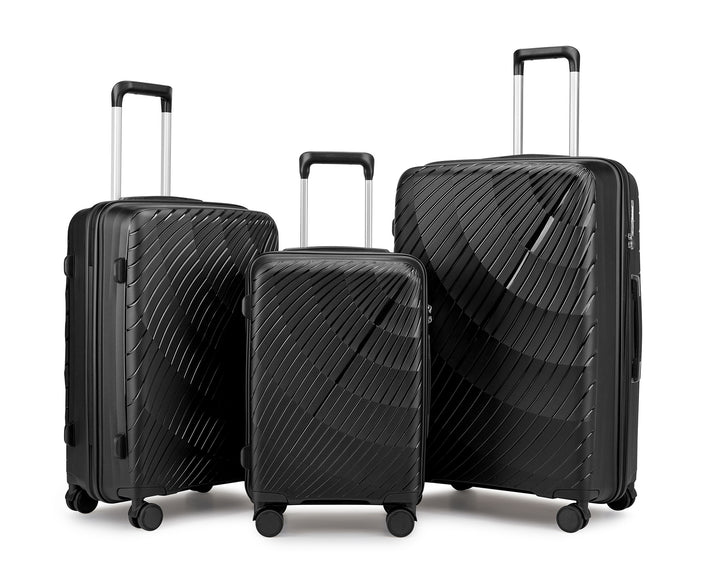 Unisex Premium Textured Hard Shell Luggage Set Bowlift