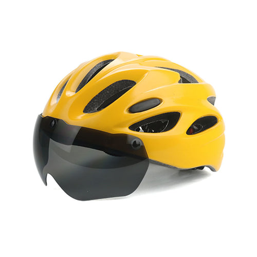 Cycling Helmet with Built-in Visor Bowlift