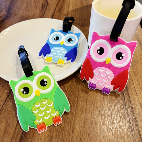 Owl-Shaped Travel Luggage Tag Bowlift