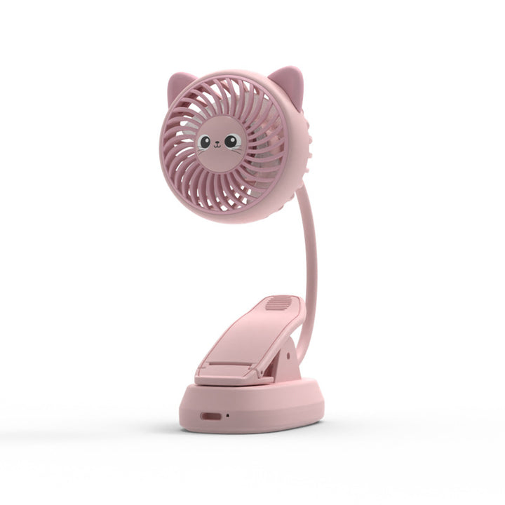 Cute Animal-Themed Clip-On Fan Bowlift
