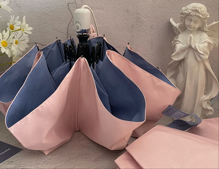 Women's foldable umbrella with innovative folding technology Bowlift