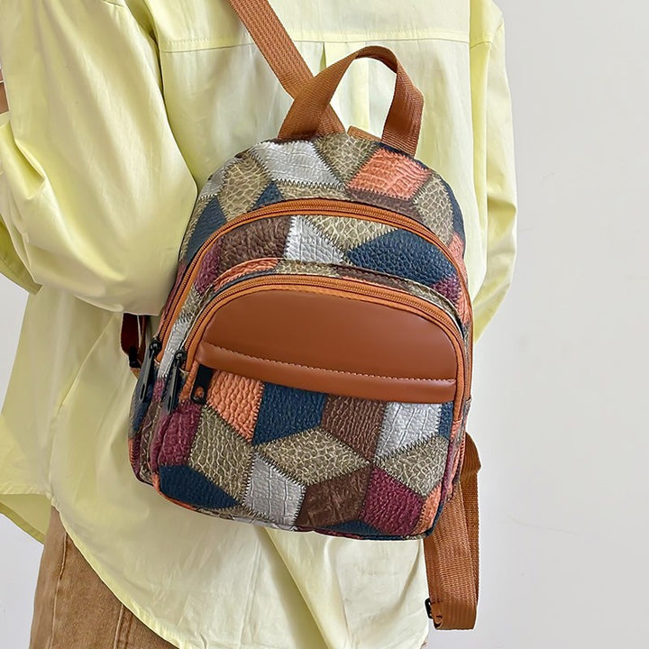 Geometric Patterned Fashion Backpack Bowlift