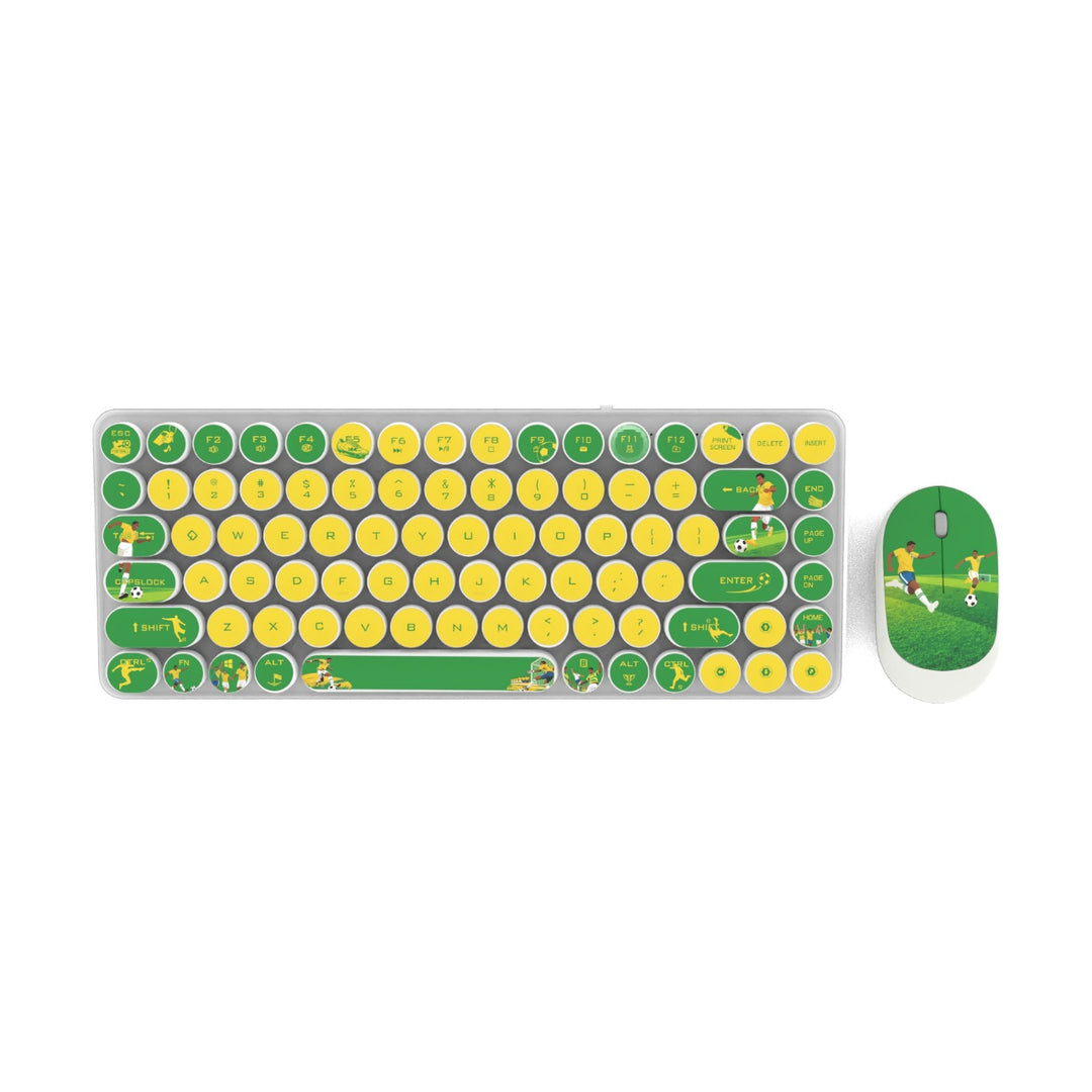 Retro Design Keyboard and Mouse Set Bowlift