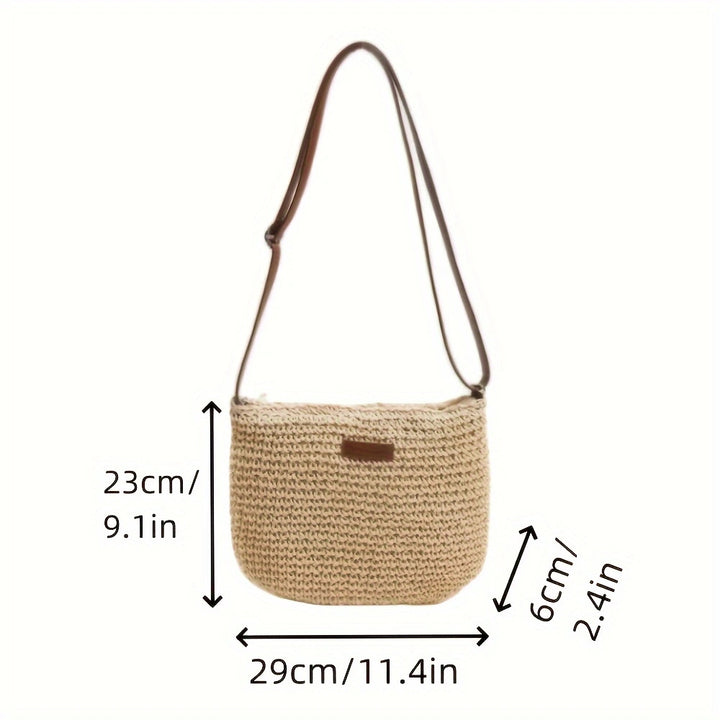 Handbag Made of High-Quality Macrame with Padded Shoulder Strap Bowlift
