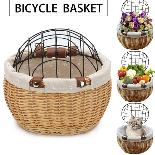 Woven Pet Carrier Basket Bowlift