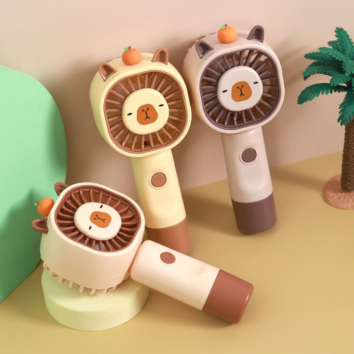 Unisex Portable Mini Hand Fan with Cute Animal Design Bowlift