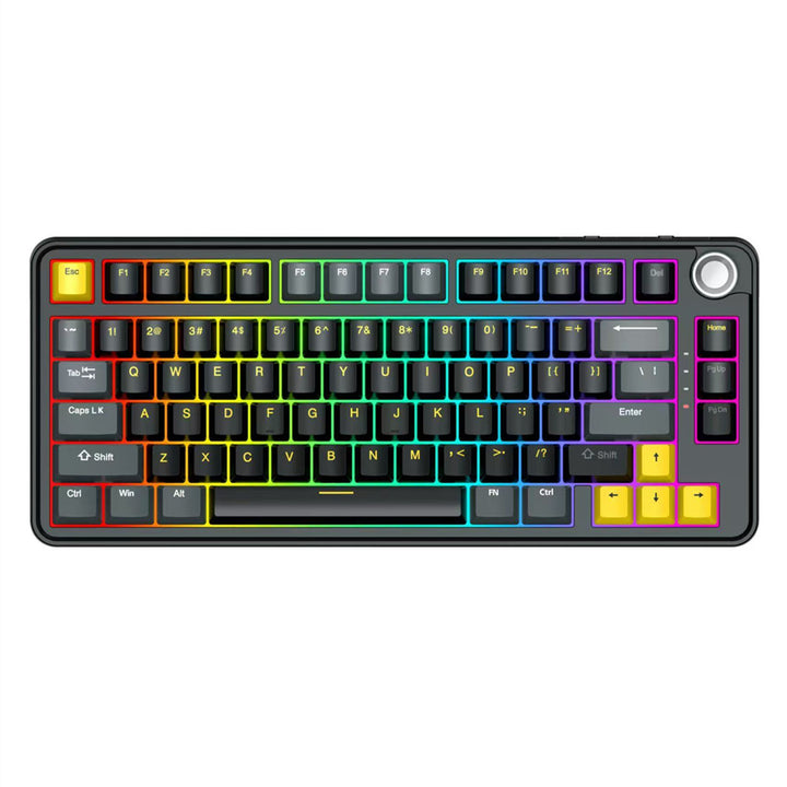 Ergonomic Gaming Keyboard with Rgb Backlighting Bowlift