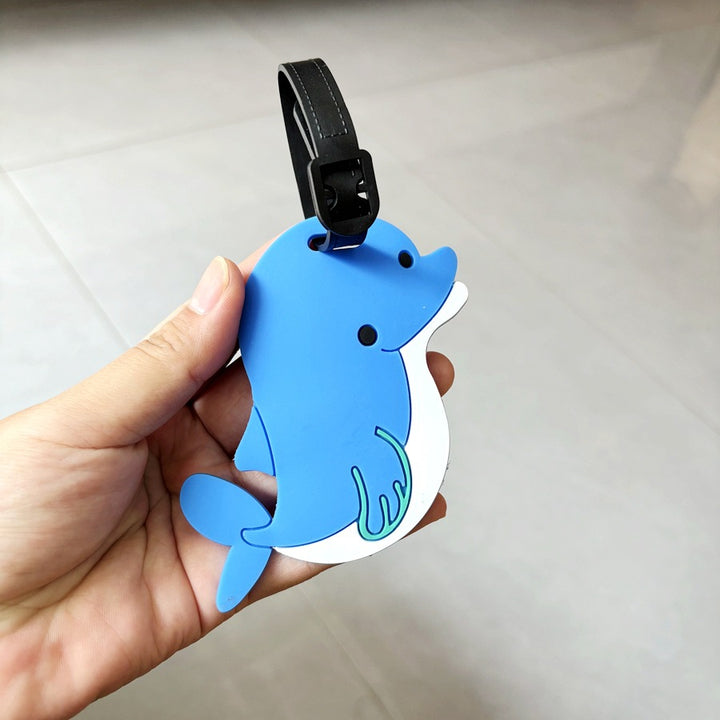 Dolphin-Shaped Travel Luggage Tag Bowlift