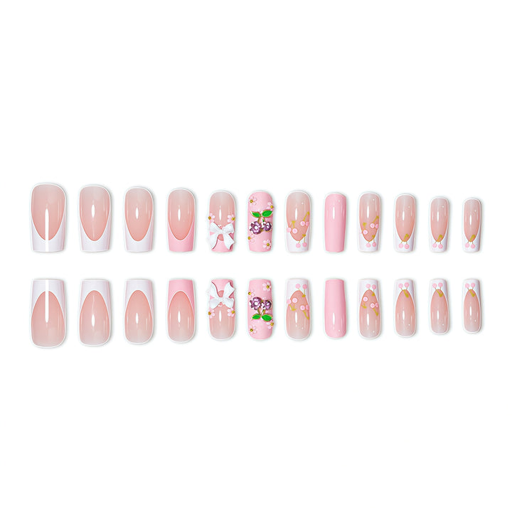 Floral-Inspired Press-On Nail Enhancements Bowlift