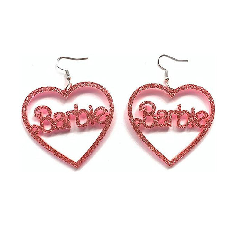 Glittering Heart-Shaped Earrings Bowlift