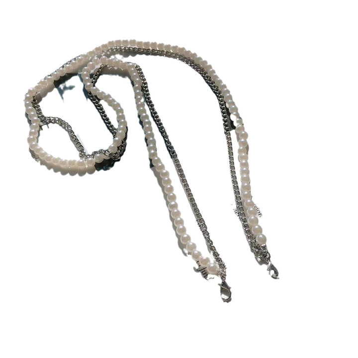 Elegant Pearl and Chain Reading Glasses Holder Bowlift