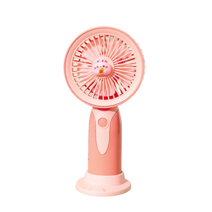 Portable hand fan with cute animal design Bowlift