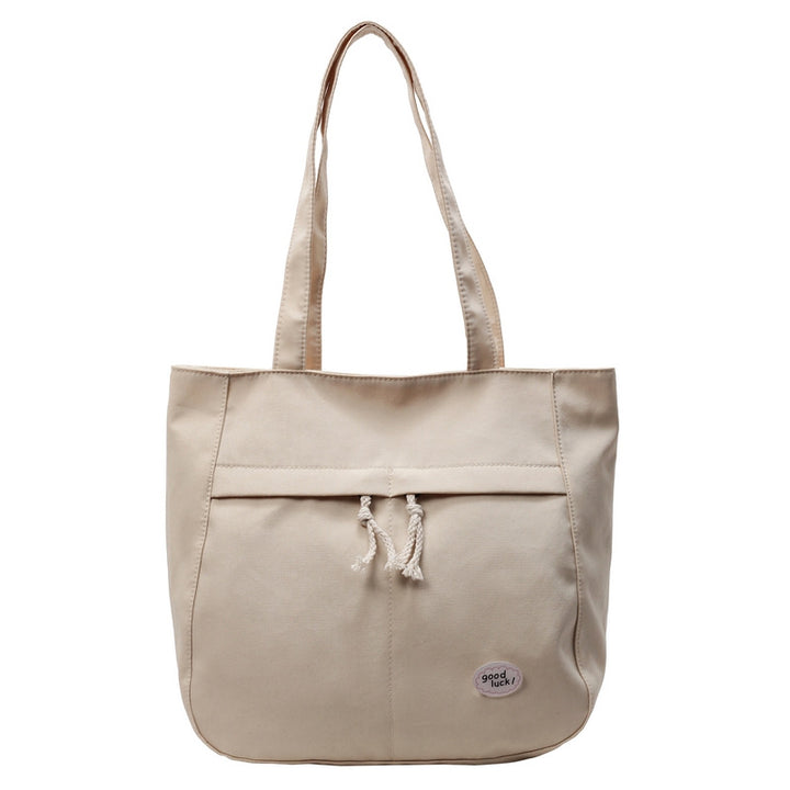 Casual Multi-Pocket Canvas Tote Bag Bowlift