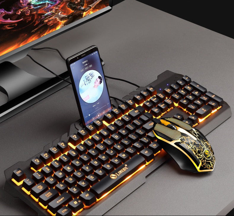 Mechanical Gaming Keyboard and High-Performance RGB Mouse Combo Bowlift