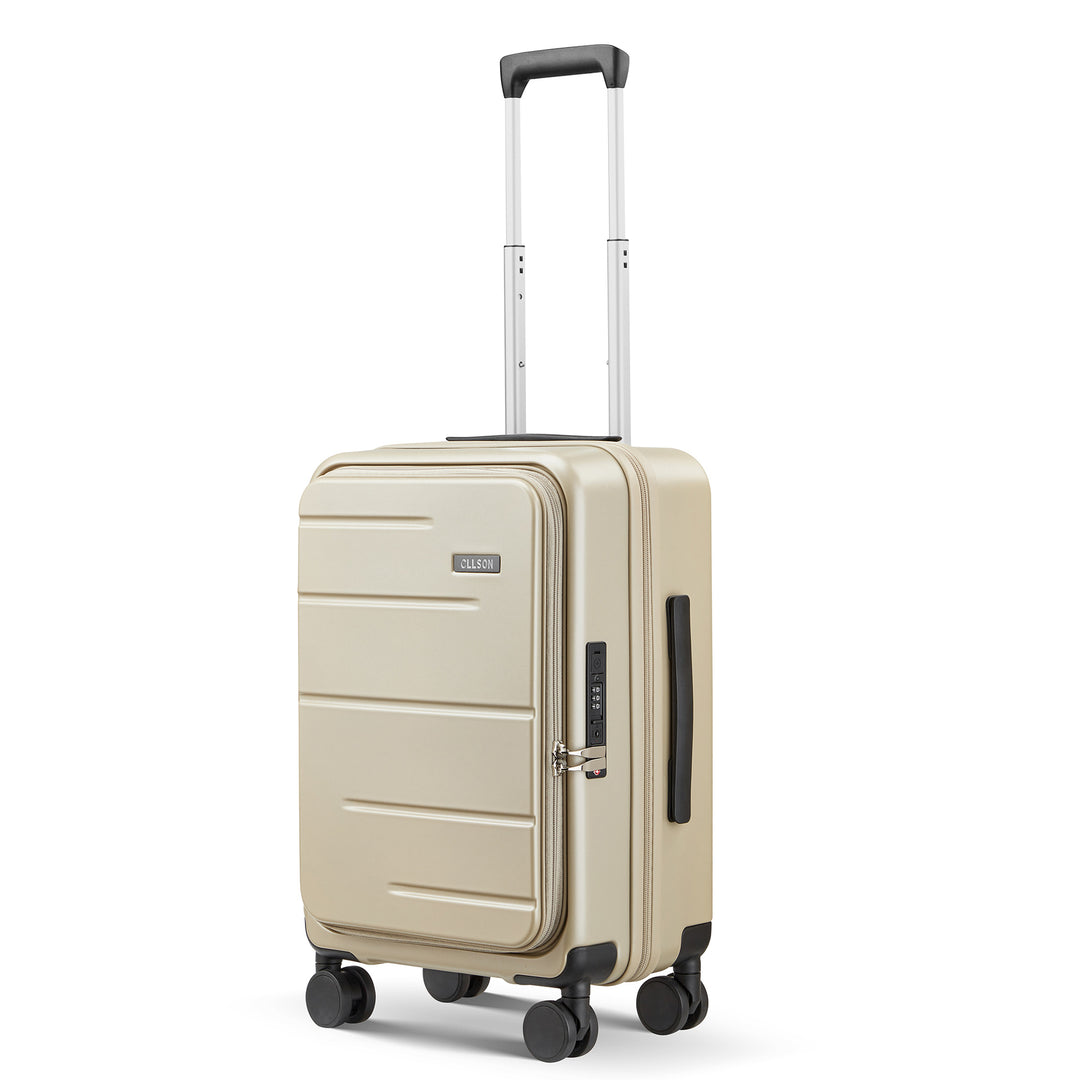 Unisex Compact Expandable Rolling Suitcase Bowlift