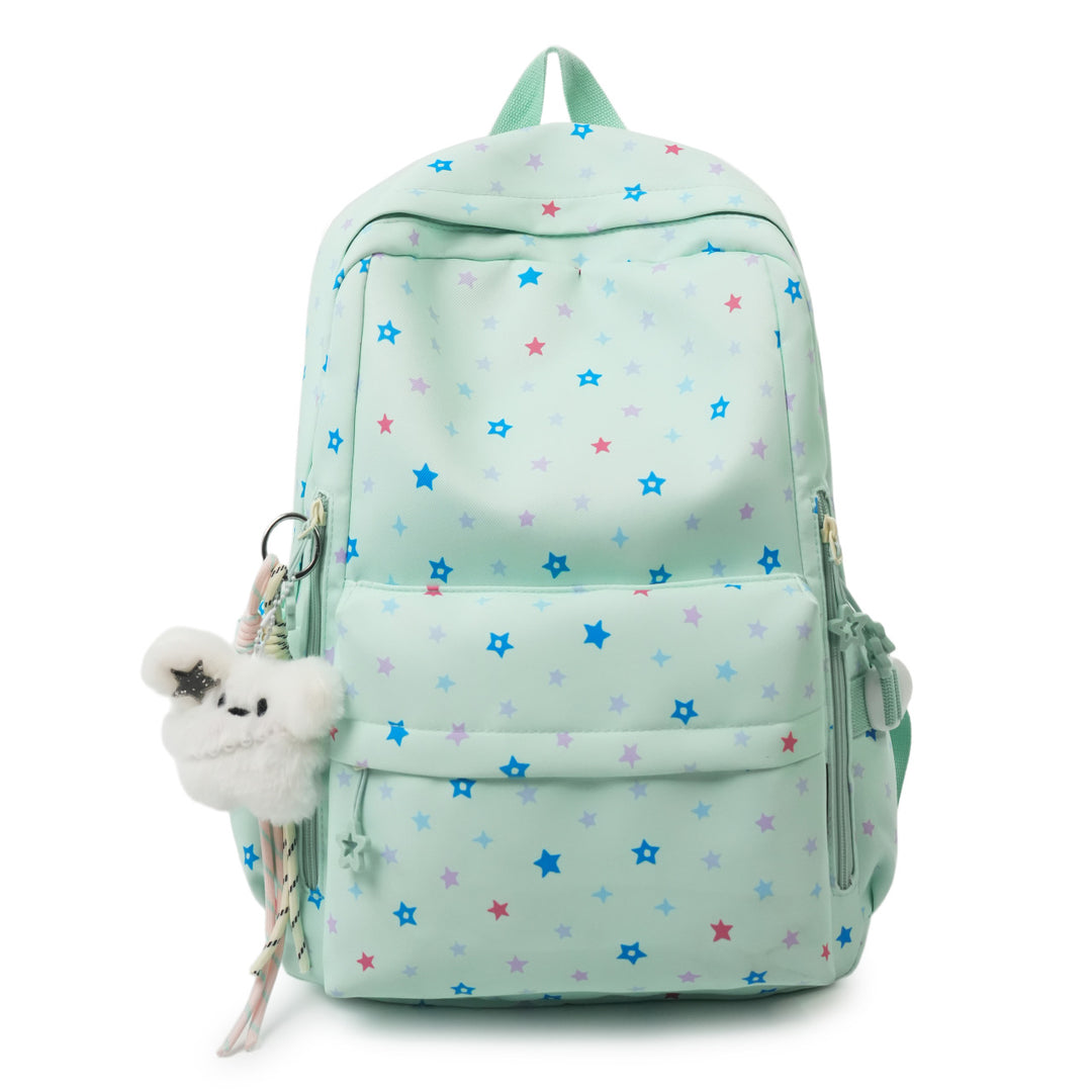 Backpack with Playful Star Pattern and Practical Storage Compartment Bowlift