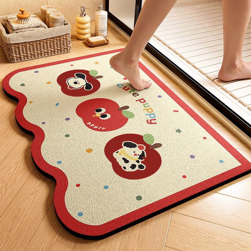 Cute Animal-Themed Memory Foam Bath Mat Bowlift