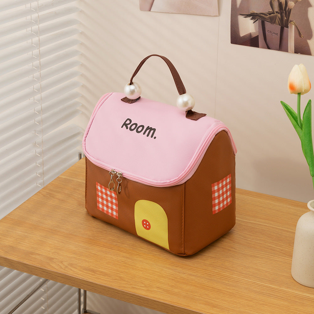 Cute House-Shaped Storage Bag Bowlift