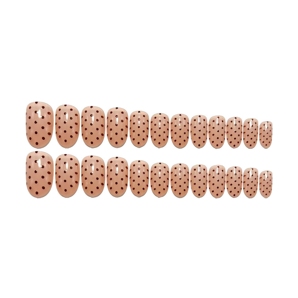 Artificial nails with elegant dot design Bowlift
