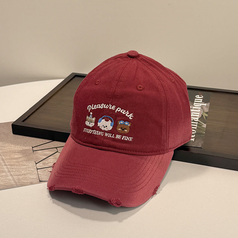 Unisex Embroidered Casual Cap Bowlift