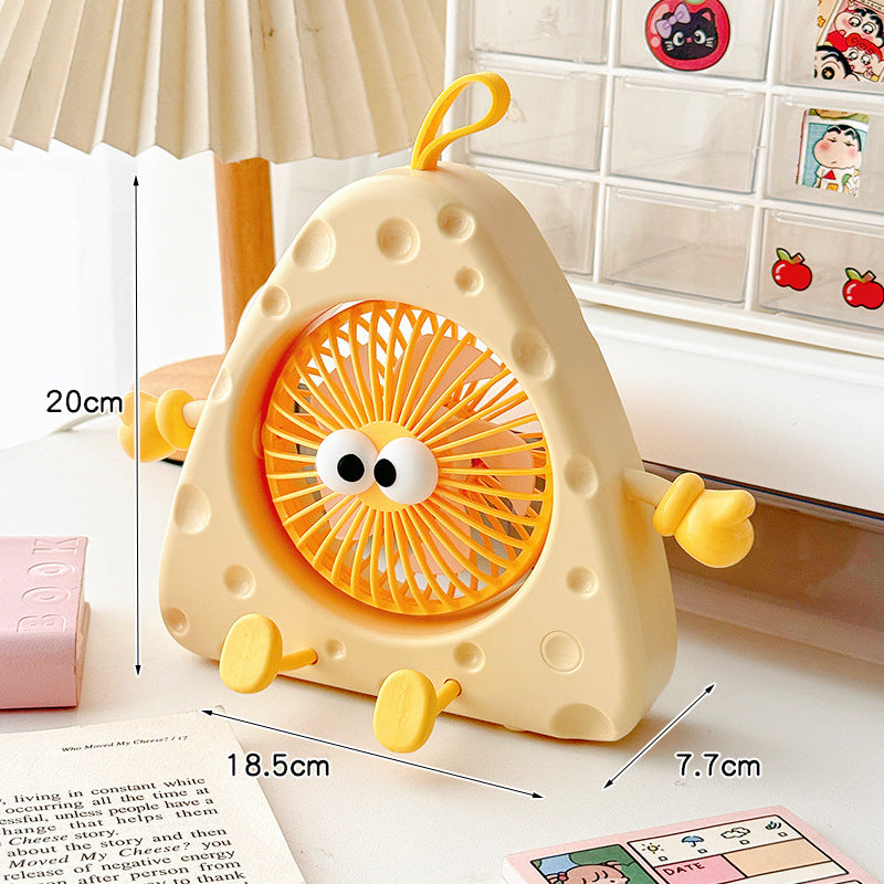 Women Creative Mini Table Fan with Movable Elements Bowlift