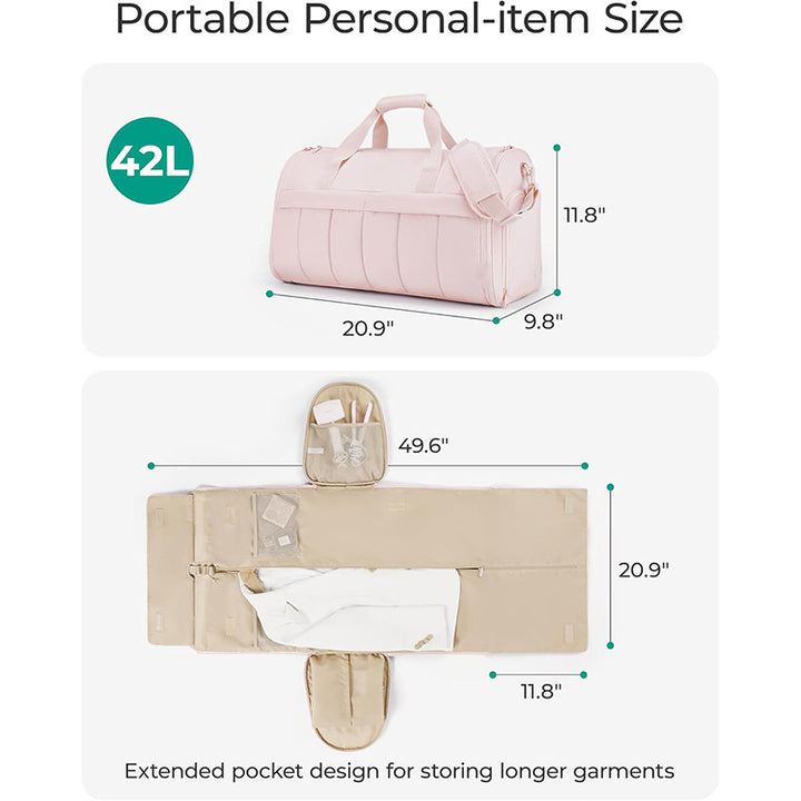 Elegant Multi-Functional Travel Duffle Bag Bowlift