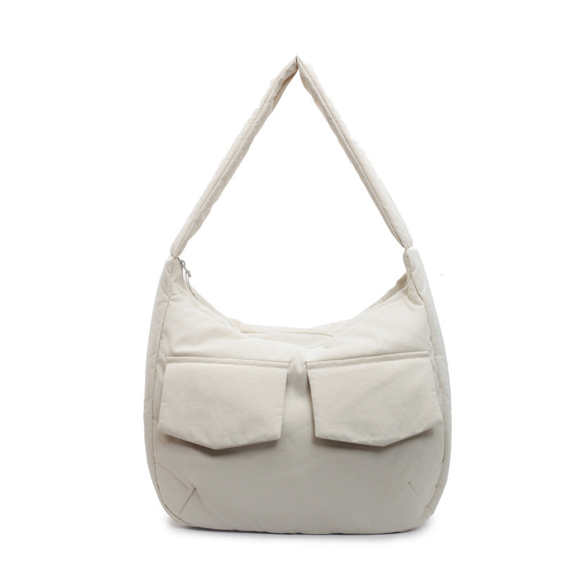 Soft Fabric Shoulder Hobo Bag Bowlift