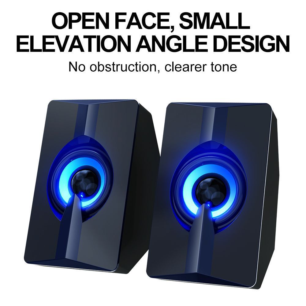 Bluetooth Desktop Speakers with LED Light Effects Bowlift