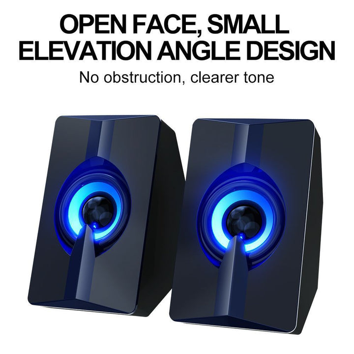 Bluetooth Desktop Speakers with LED Light Effects Bowlift
