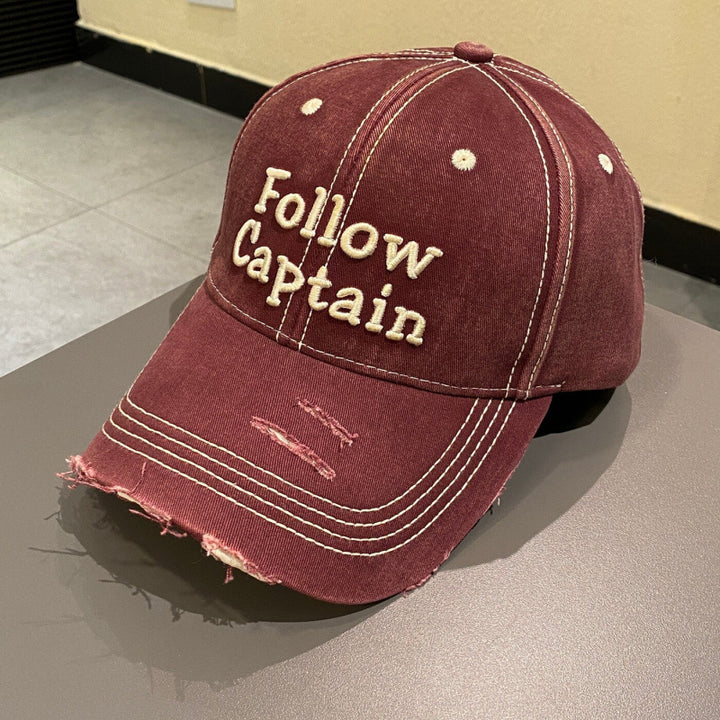 Men's Distressed Vintage Baseball Cap Bowlift