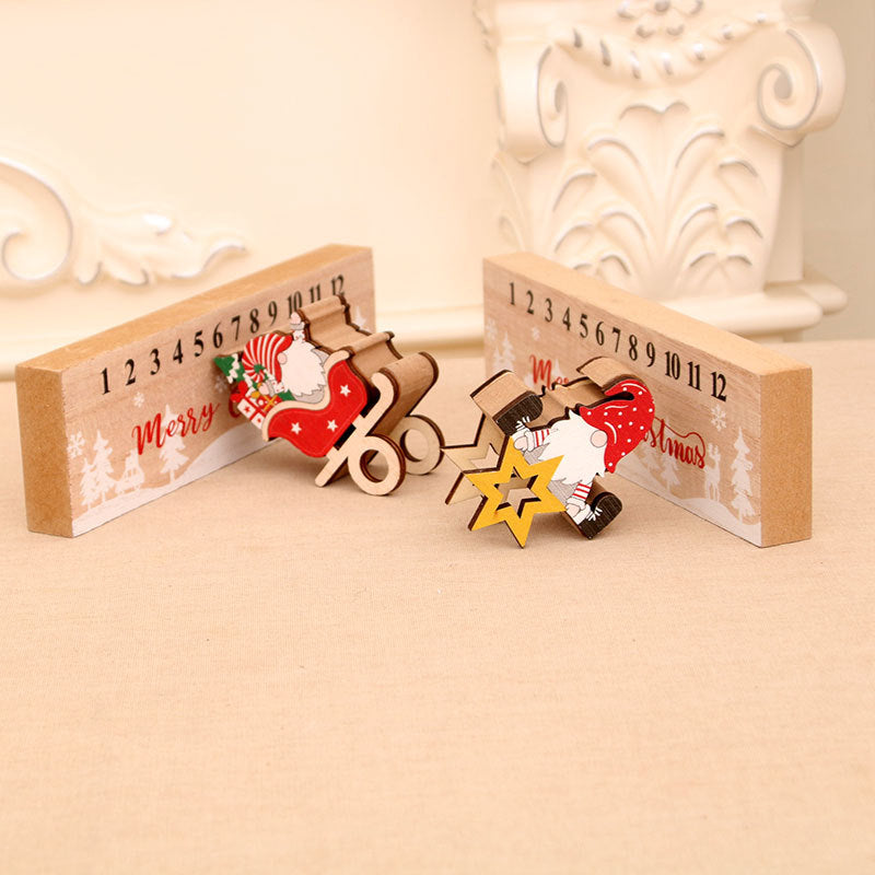 Wooden Advent Calendar Decoration Bowlift
