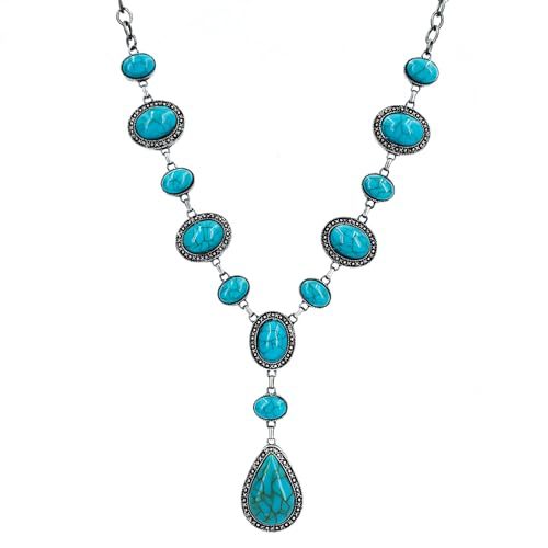 Vintage-Inspired Stone Pendant Necklace Bowlift
