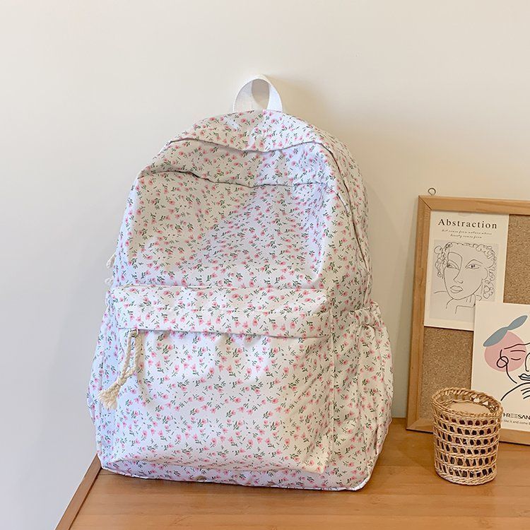 Floral Pattern Backpack Bowlift