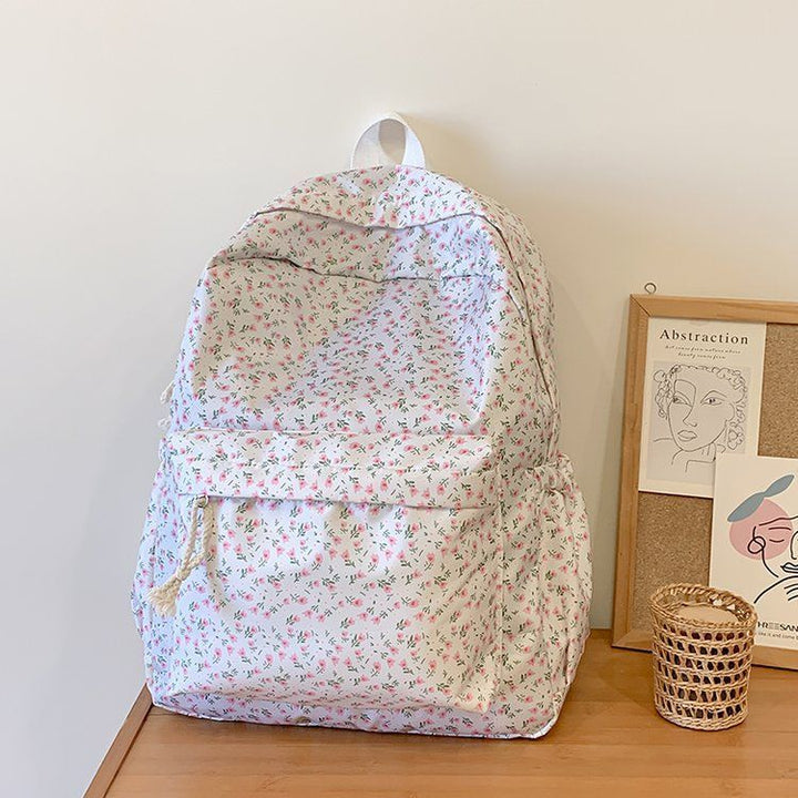 Floral Pattern Backpack Bowlift