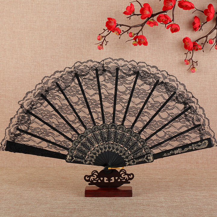 Ladies lace hand fan Bowlift