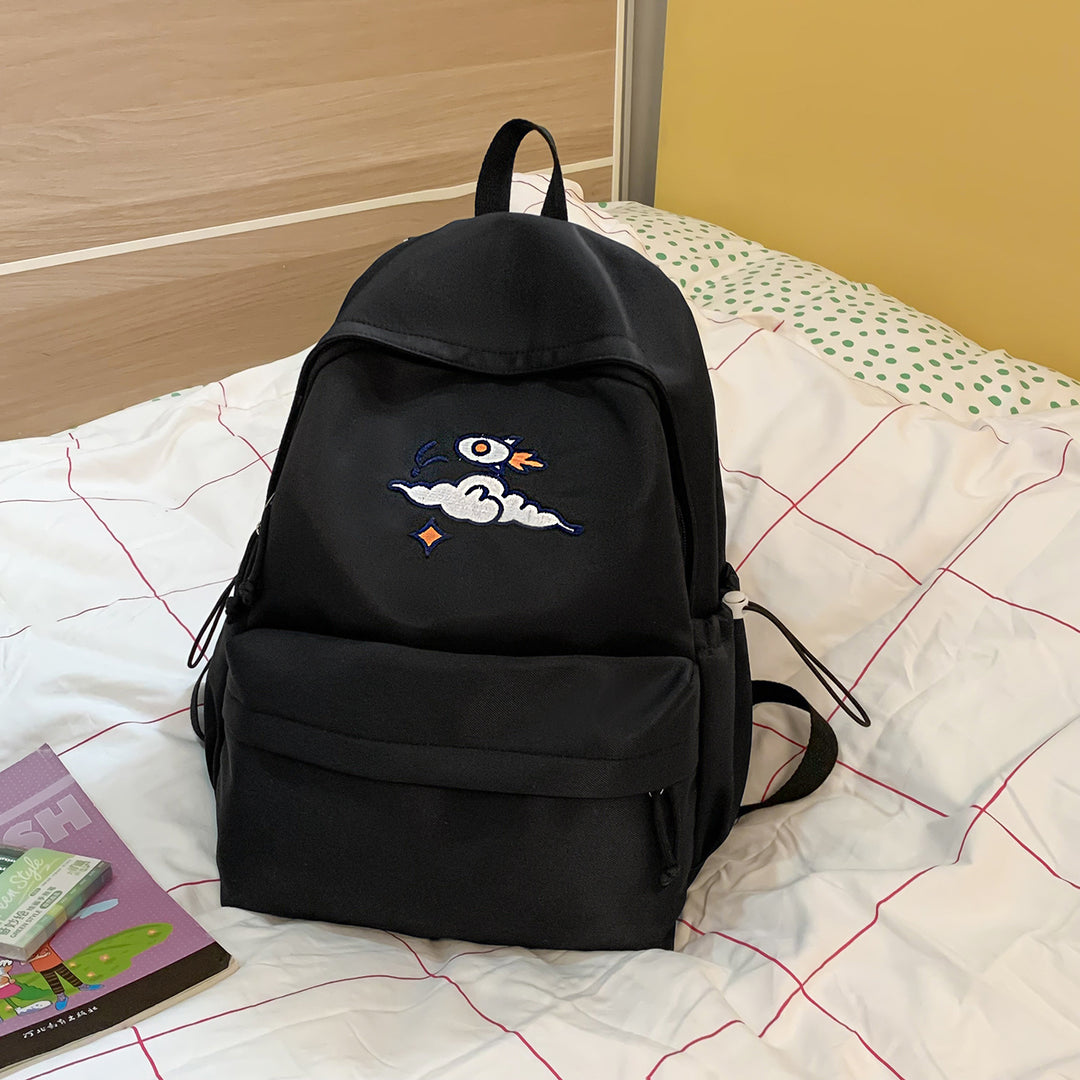 Everyday backpack with unique embroidery design Bowlift