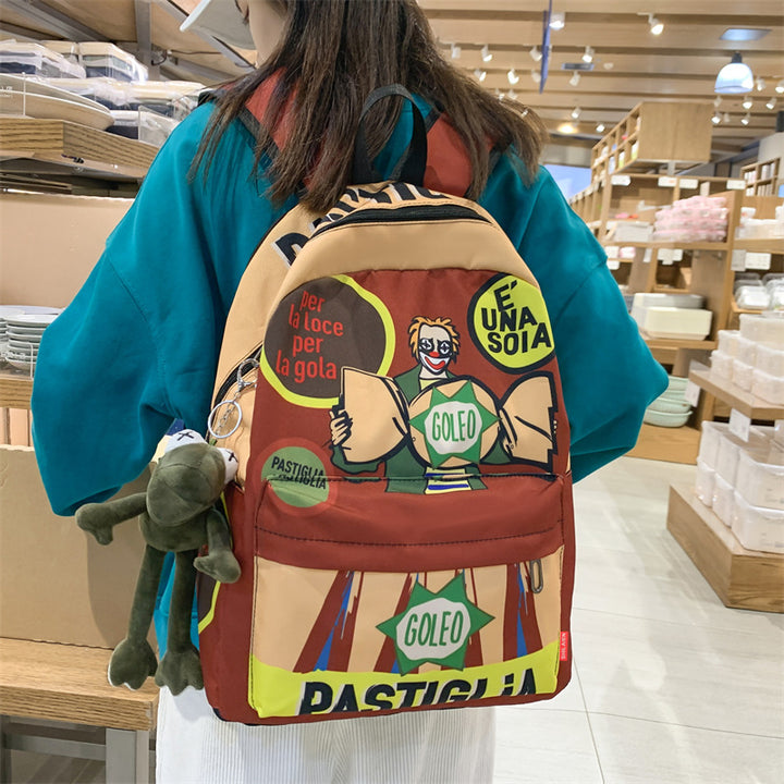 Graphic Print Casual Backpack Bowlift