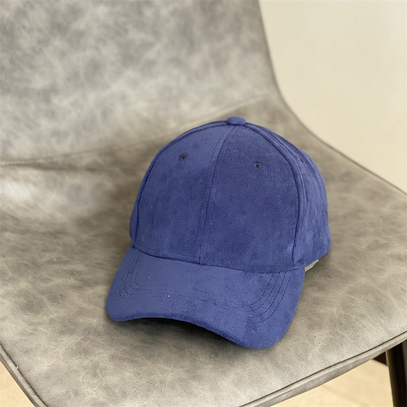 Men's Suede Texture Classic Cap Bowlift