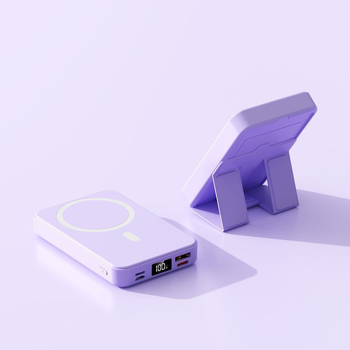 Portable Magnetic Power Bank with Dual USB Ports Bowlift