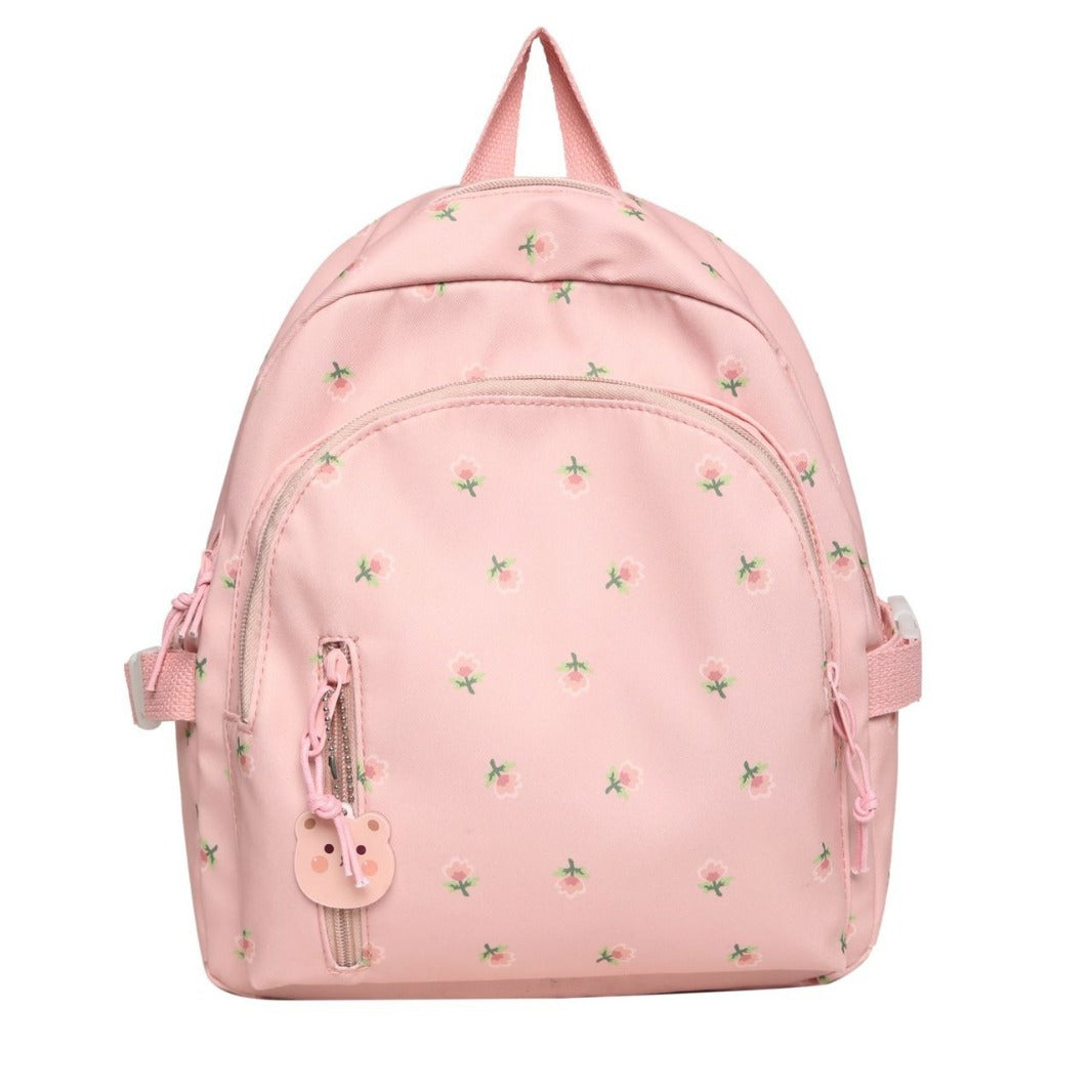 Cute Floral Embroidered Mini Backpack Bowlift