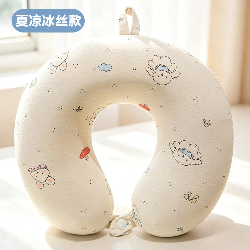 Ergonomic neck pillow with floral design Bowlift