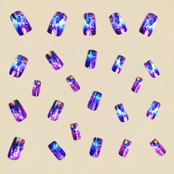 Artificial nail set with imaginative fairy tale motifs Bowlift