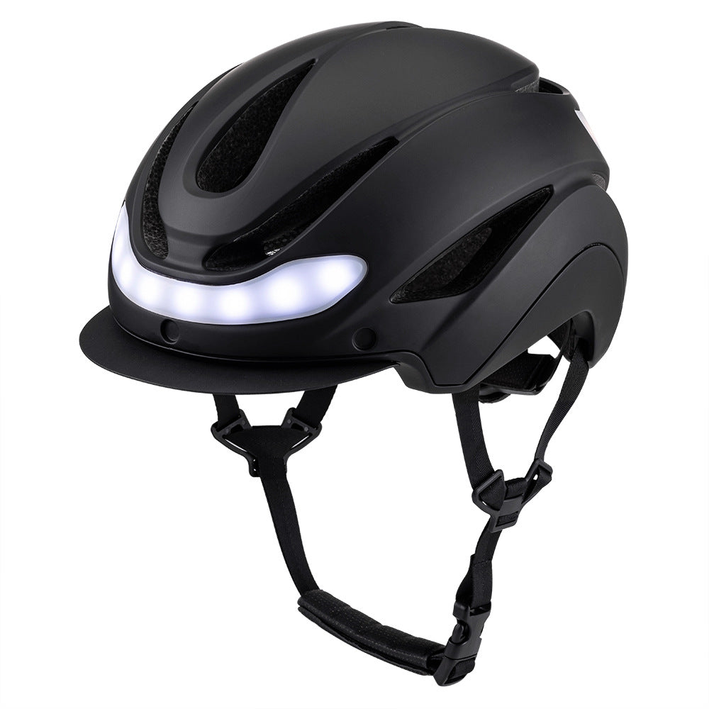 Advanced Cycling Helmet with Integrated Safety Light Bowlift