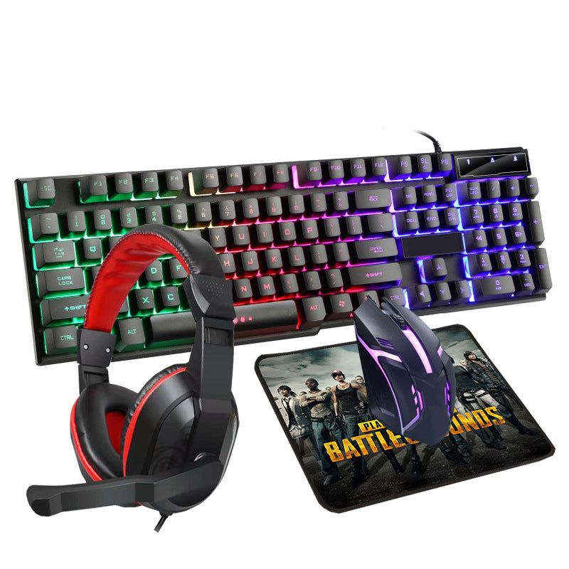 Gaming Headset, Keyboard, Mouse and Mouse Pad Set Bowlift