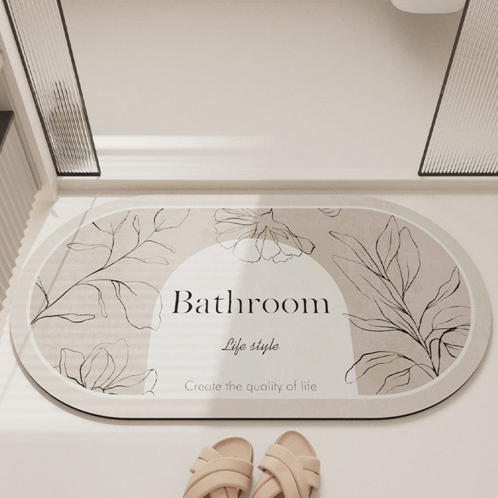 Stylish Decorative Bathroom Mat Bowlift